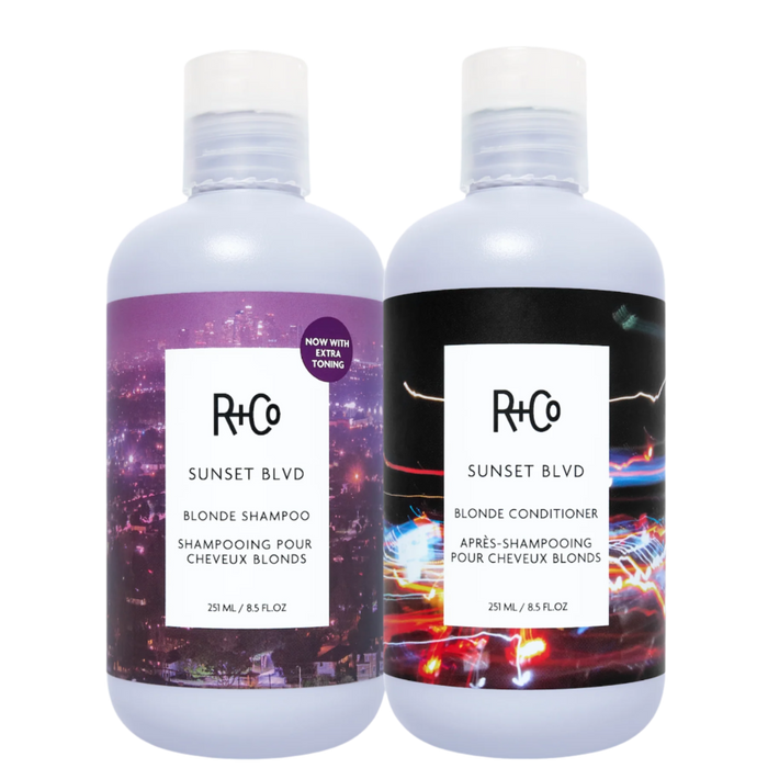SUNSET BLVD Blonde Shampoo + Conditioner Set