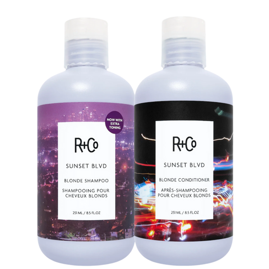SUNSET BLVD Blonde Shampoo + Conditioner Set