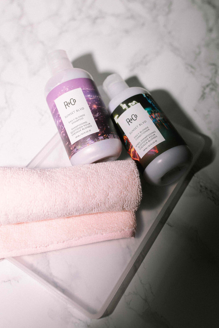 SUNSET BLVD Blonde Shampoo + Conditioner Set