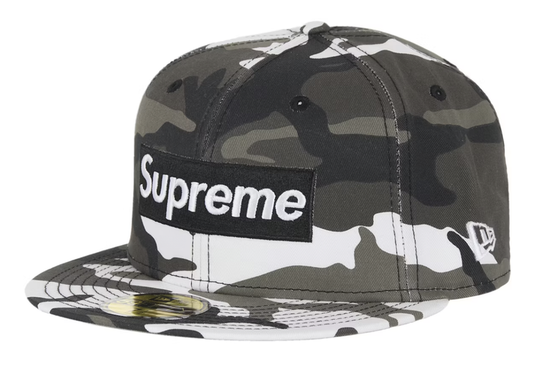 Supreme Shop Box Logo New Era 59Fifty Fitted Hat PARIS - Snow Camo (SS26)