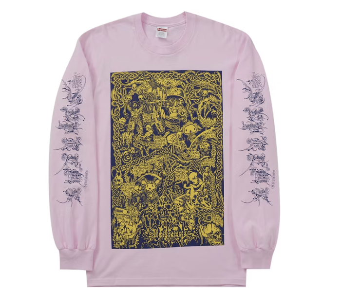Supreme Wombat L/S Tee - Light Pink (SS26)