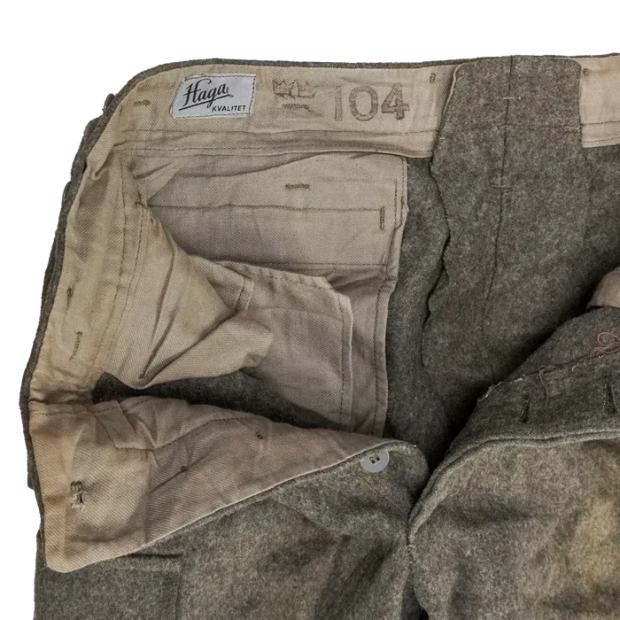 Swedish Army M39 Wool Field Trousers - Medium - Swedish Army Surplus - Combat Trousers