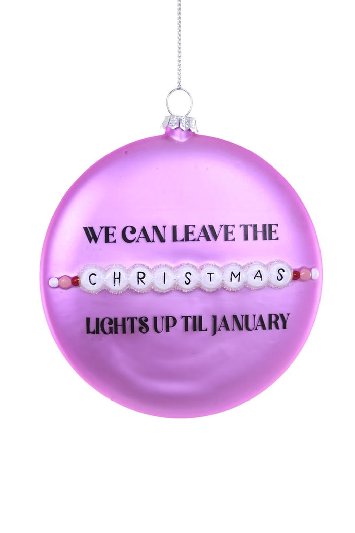 Taylor Swift Christmas Lights Ornament