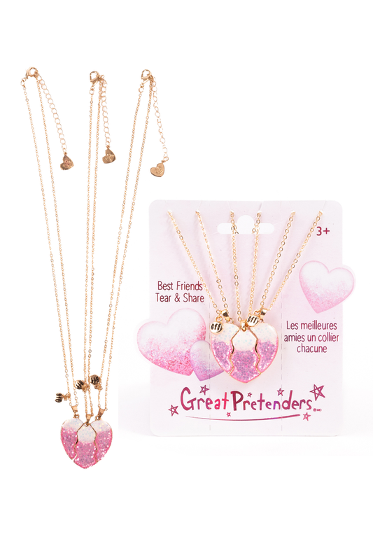 Besties Era Tear and Share Necklaces, 3pc