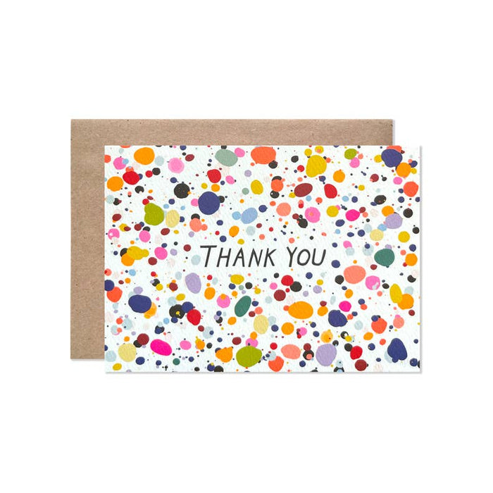 Thank You Splatter Card