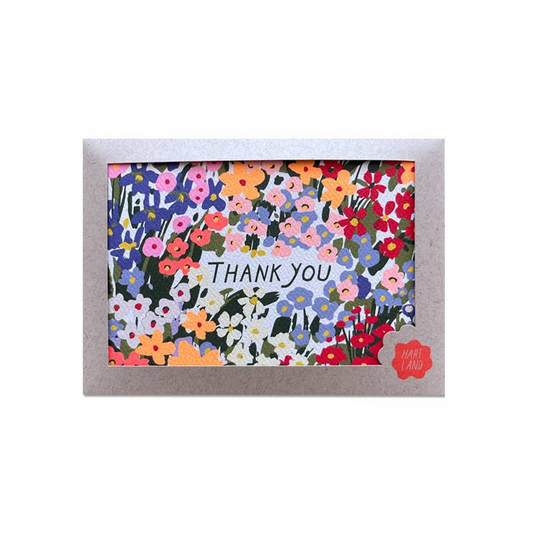 Thank You Wildflower Garden Card Set of 8