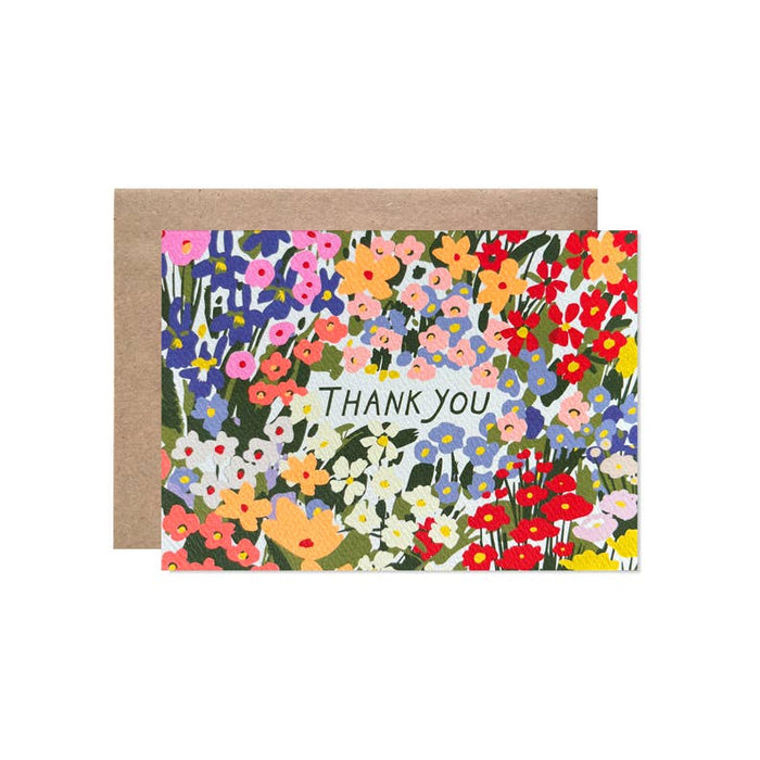 Thank You Wildflower Garden Card Set of 8