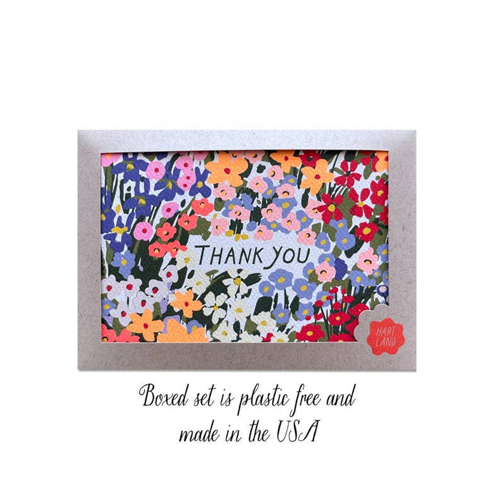 Thank You Wildflower Garden Card Set of 8