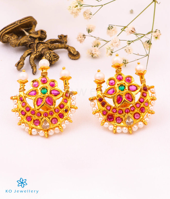 The Chandrodaya Silver Pearl Earrings
