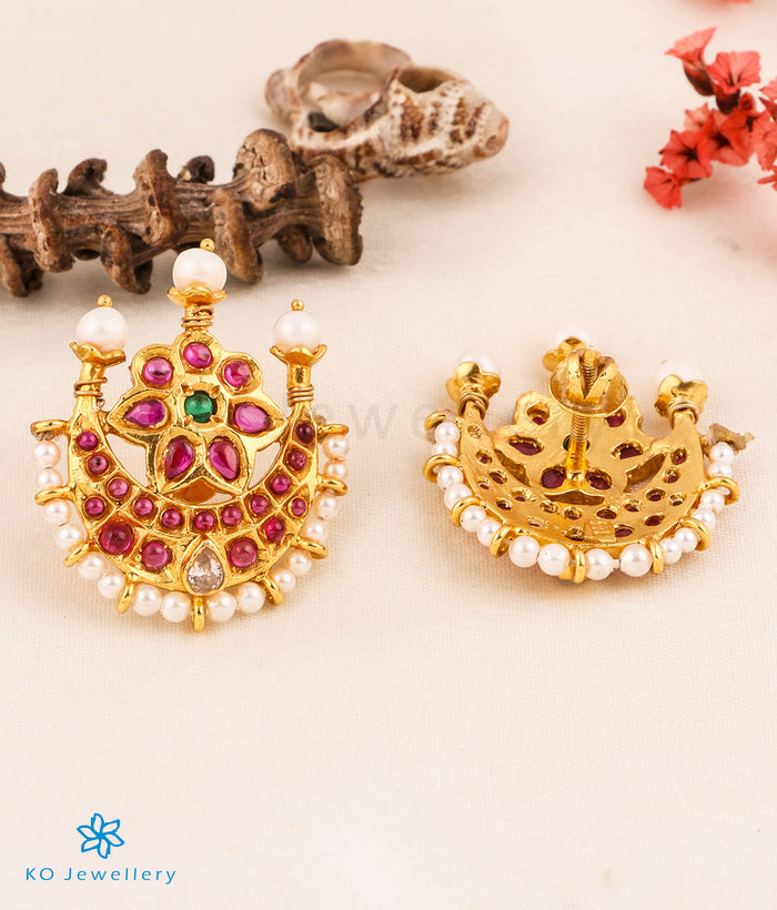 The Chandrodaya Silver Pearl Earrings