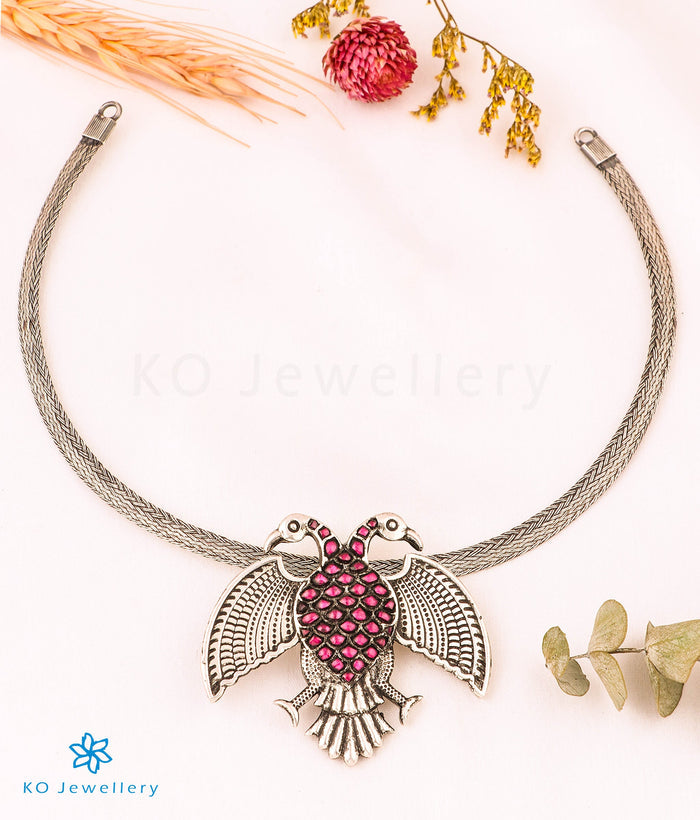 The Iruthalaipakshi Silver Gandaberunda Pendant (Oxidised)