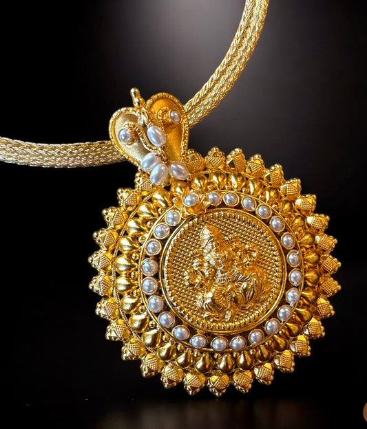 The Manyata Silver Pearl Pathak Pendant