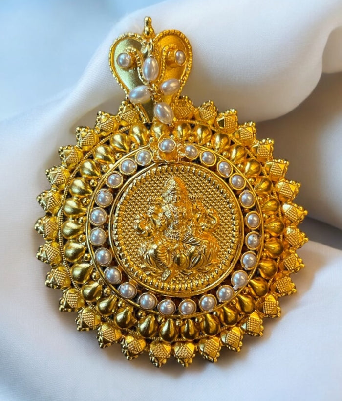 The Manyata Silver Pearl Pathak Pendant
