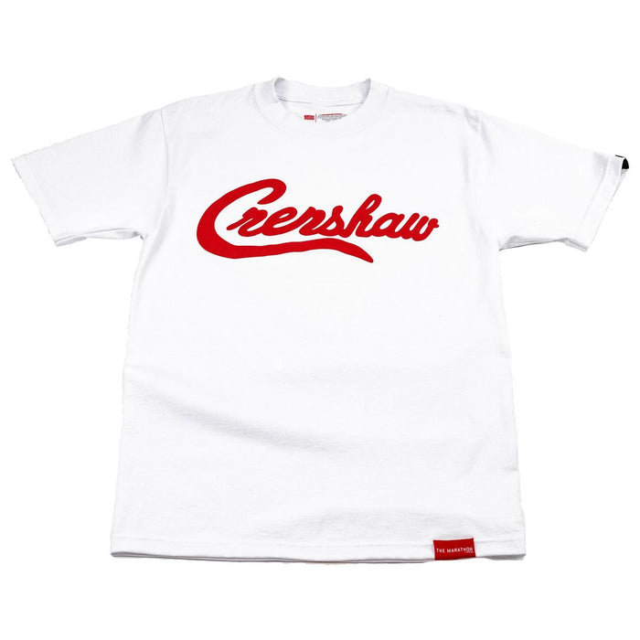 The Marathon Clothing Limited Edition Crenshaw Tee in White and Red