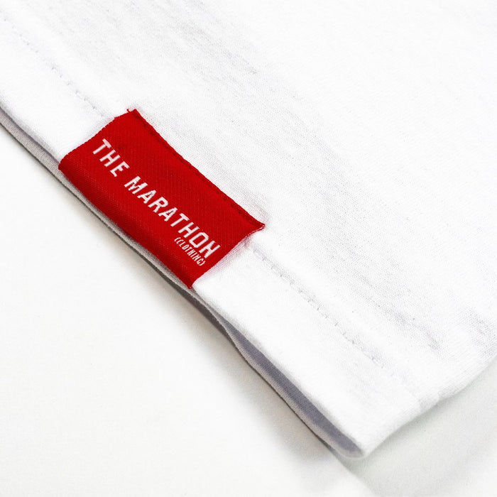 Limited Edition Crenshaw Tee in White and Red for Marathon Clothing