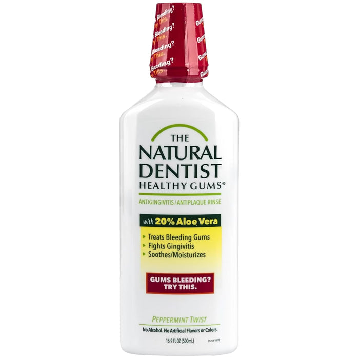 The Natural Dentist Healthy Gums Antigingivitis Rinse Peppermint, 16.9 oz – 6 Pack