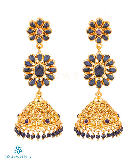 The Nila Silver Kemp Jhumkas