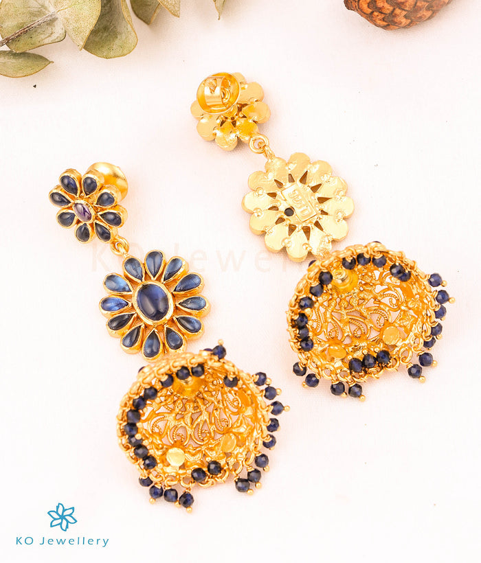 The Nila Silver Kemp Jhumkas