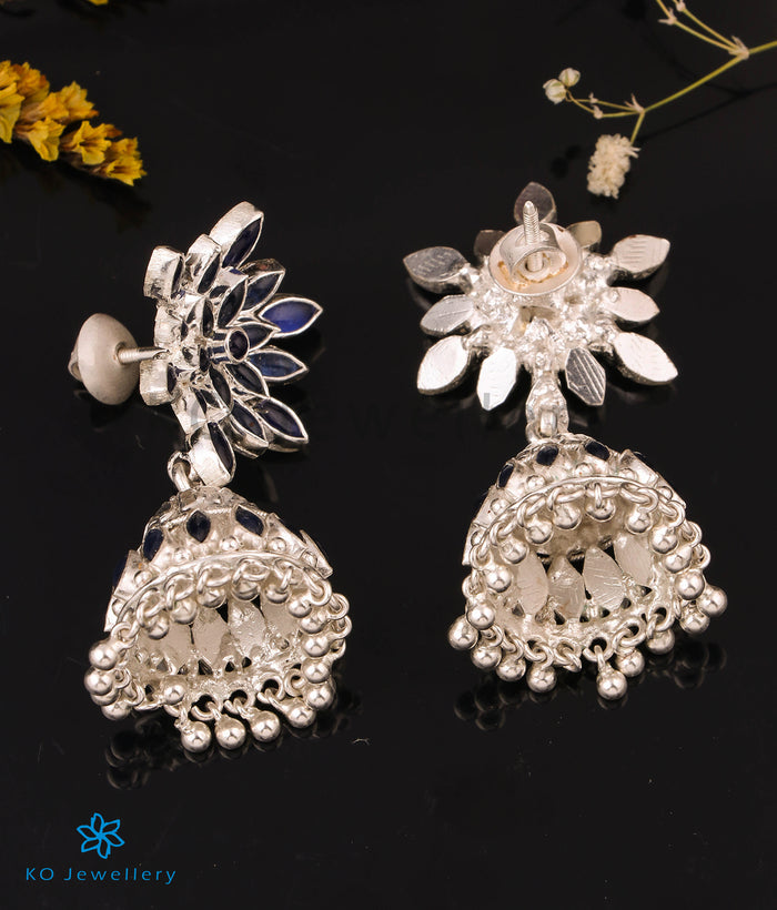 The Padma Silver Jhumkas (Big)