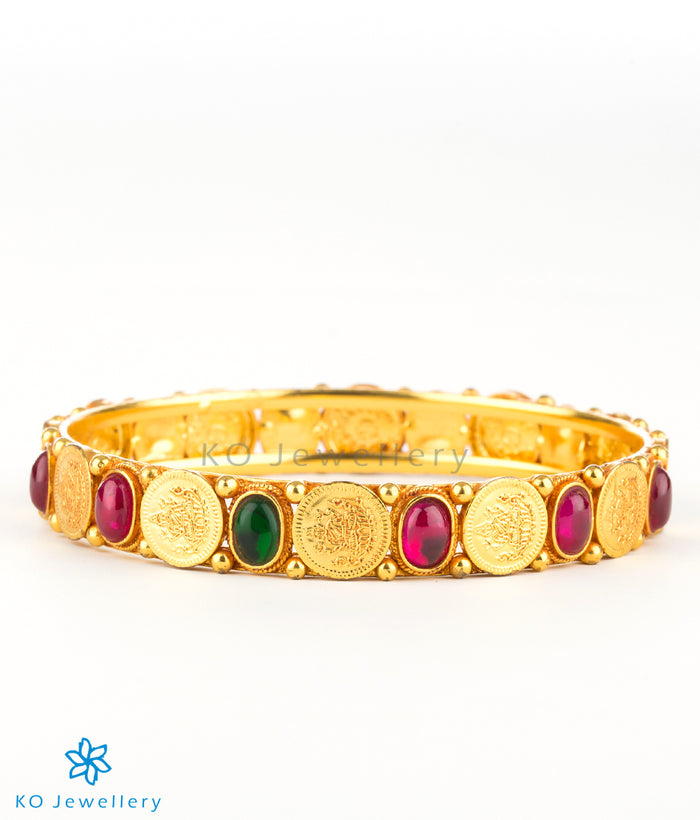 The Paramaa Silver Coin Bangle-Single  (Size/2.2/2.4/2.6/2.8)