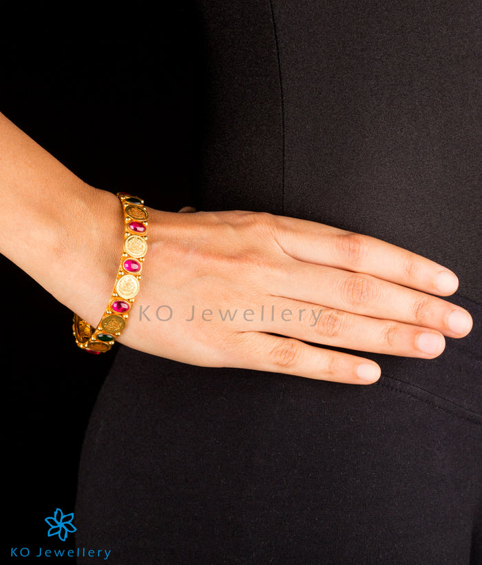The Paramaa Silver Coin Bangle-Single  (Size/2.2/2.4/2.6/2.8)