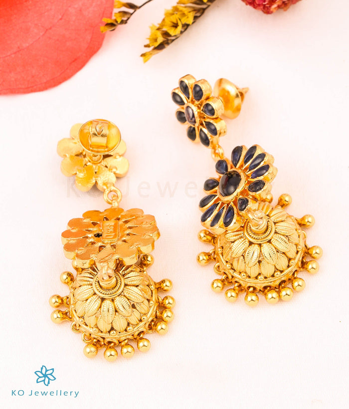 The Pratyusha Silver Kemp Jhumkas