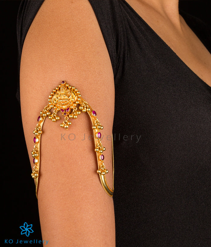 The Pushpalakshmi Silver Bridal Armlet or Vanki