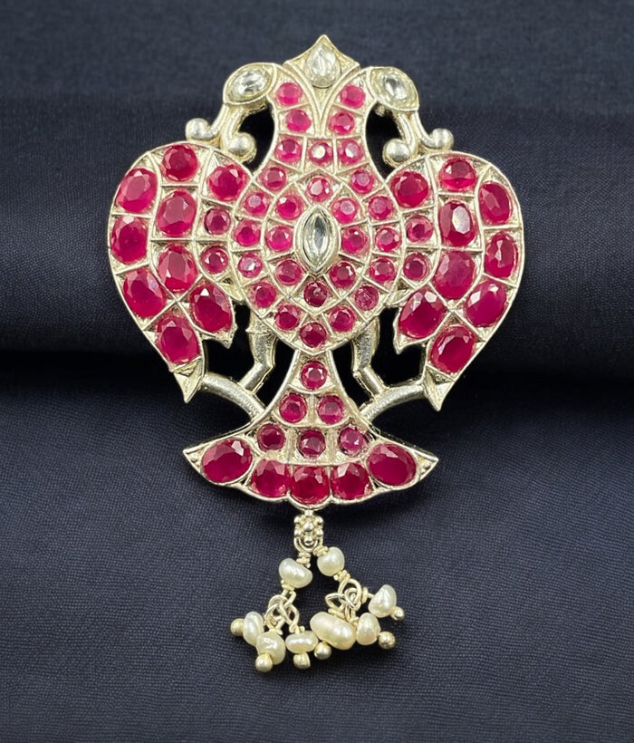 The Rudhira Gandaberunda Silver Pendant (Oxidised)