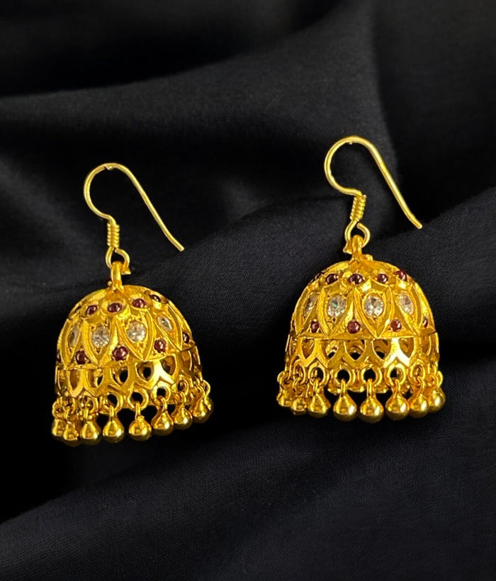 The Saanvi Silver Hook Jhumka