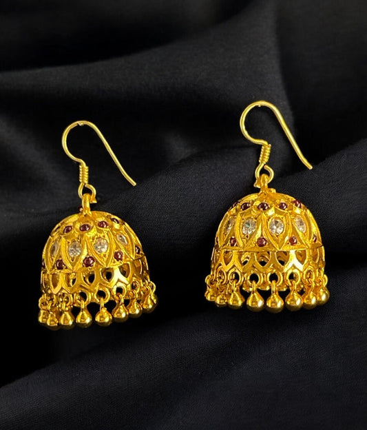 The Saanvi Silver Hook Jhumka