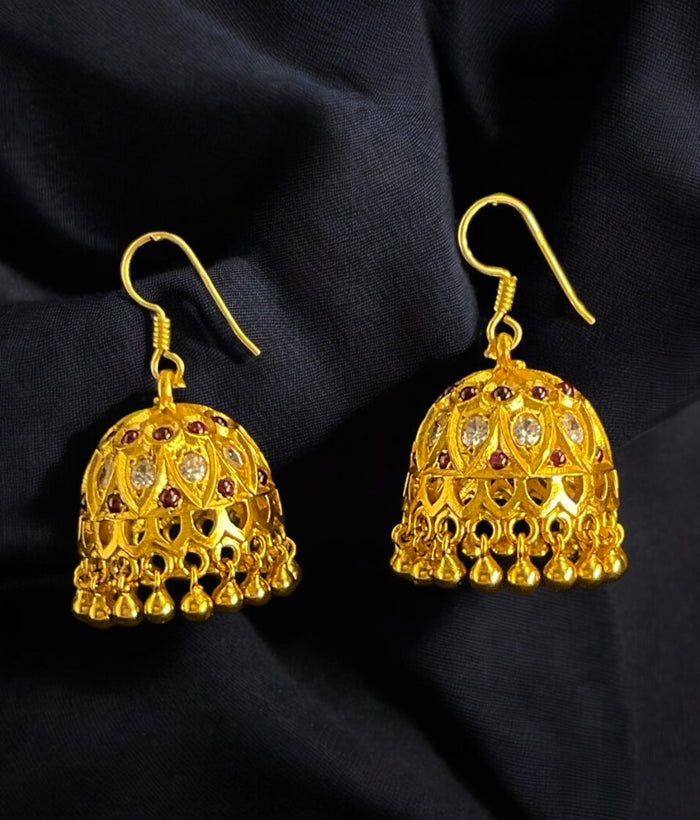 The Saanvi Silver Hook Jhumka