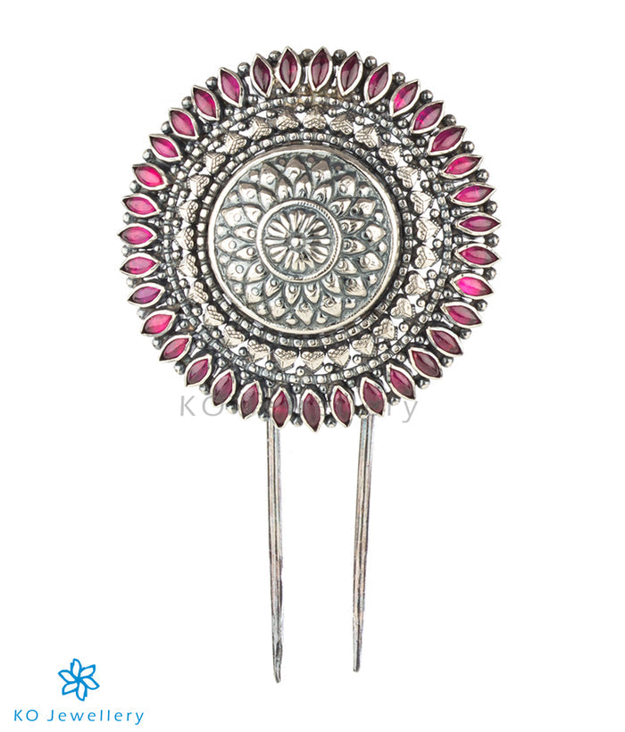 Pearl and silver jada billa bridal hair accessory