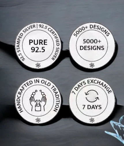 The Shraddha Antique Silver Navaratna Chand Bali