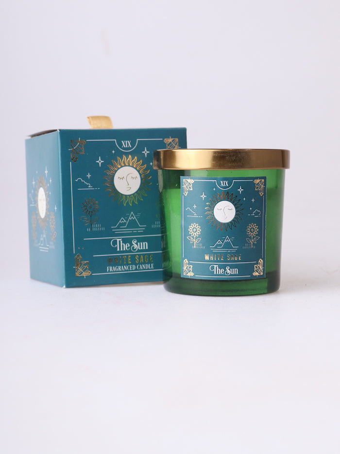 The Sun Tarot Candle - White Sage | One Colour-Image 2