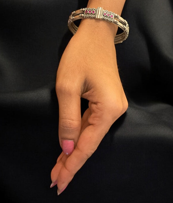 The Tisva Silver Bracelet- Single (Size /2.2/2.4/2.6/2.8)