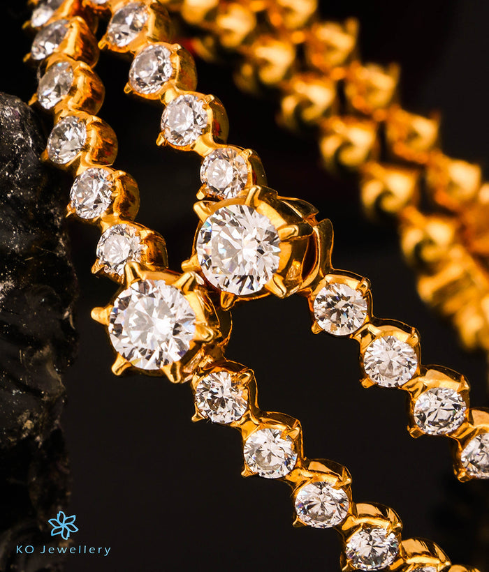 The Vaibhava Silver Solitaire Bracelet -Single(Size 2.8)
