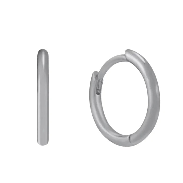 Silver Hoops