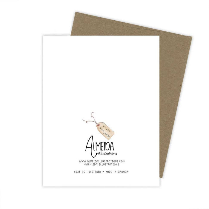 To you, from Santa - Christmas Holiday Greeting Card - Magnolia Lane co. Home + Garden + Gift