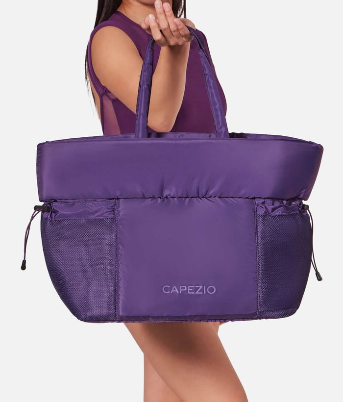 Studio Tote Bag, Lightweight Dance Bag with Mesh Pockets & Dirty Clothing Compartment - B322