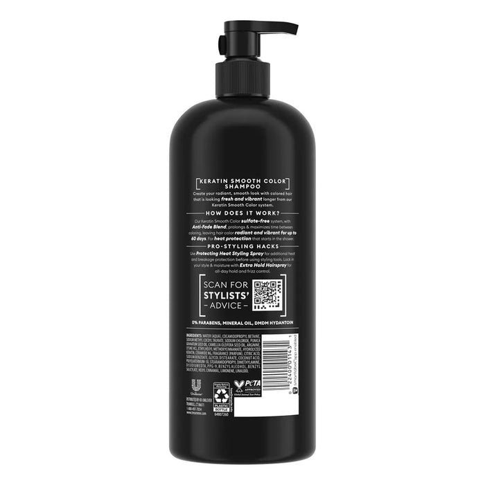 TRESemmé Cruelty-Free Keratin Smooth Color Shampoo – 28 oz – 6 Pack