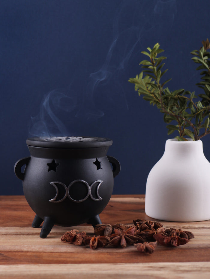 Triple Moon Cauldron Cone Holder | One Colour-Image 1