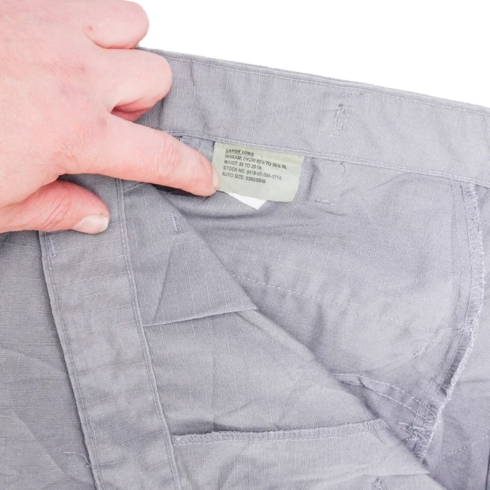 Tru-Spec Light Grey Ripstop BDU Trousers - Large Long - Tru-Spec - Combat Trousers