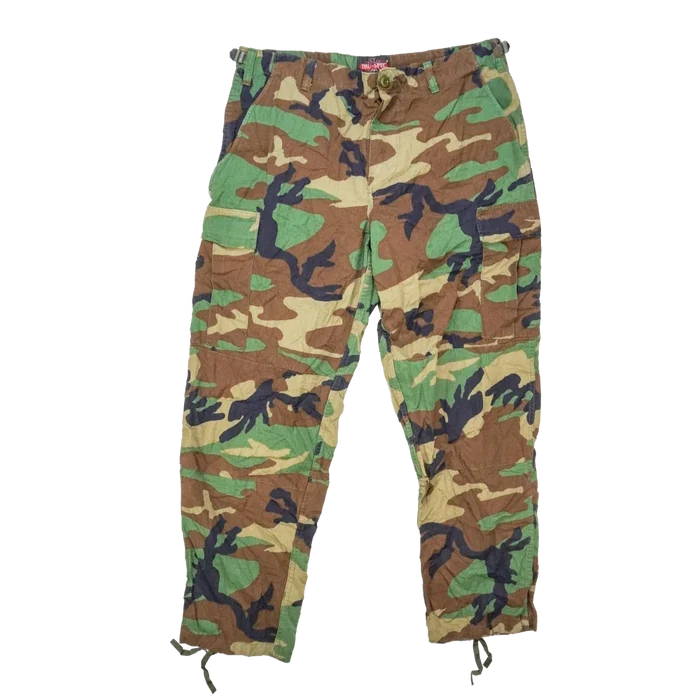 Tru-Spec Woodland Ripstop BDU Trousers - Large Regular - Tru-Spec - Combat Trousers