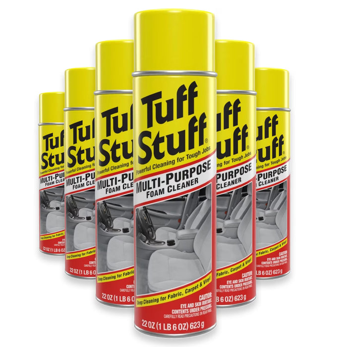 Tuff Stuff Foam Cleaner Aerosol, 22oz - 6 Pack