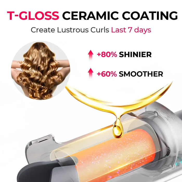 TYMO CURLPRO best curlers for fine hair — gentle T‑GLOSS ceramic protection