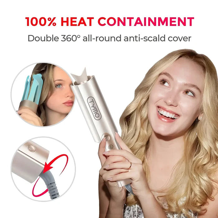 CURLPRO PLUS by TYMO 1-inch curling iron for uniform bouncy curls.