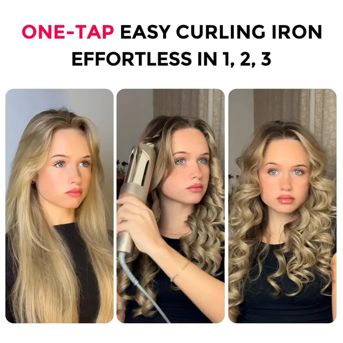 TYMO CURLPRO PLUS creates effortless beachy wave hair with one-tap styling.