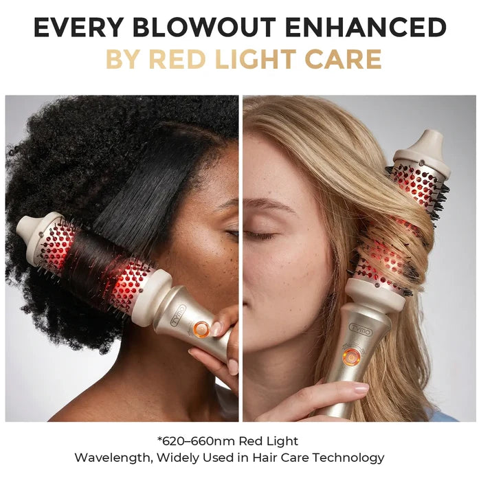 Styling curly & straight hair using TYMO infrared hot brush