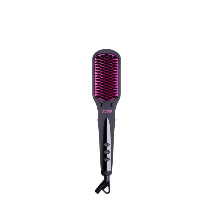 TYMO iONIC hair straightner brush for quick one‑pass smoothing