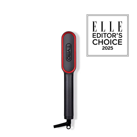 TYMO RING PLUS straightener heat brush for sleek, frizz-free, shiny results on all hair types.